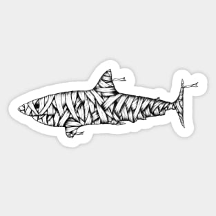 Shark Mummy Sticker